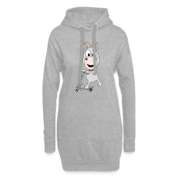 ZIEGE - ROLLER - TIER - KIND - BABY - Hoodie-Kleid - Grau meliert - Vorne