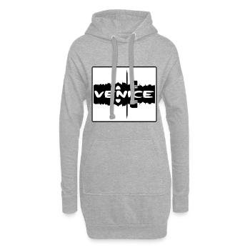 Venedig Italien Skyline Silhouette Reisesouvenir - Hoodie-Kleid - Grau meliert - Vorne