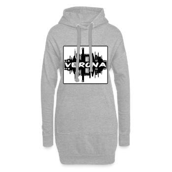 Verona Italien Skyline Silhouette Reisesouvenir - Hoodie-Kleid - Grau meliert - Vorne