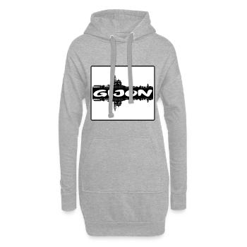 Gijon Spanien Skyline Silhouette Reisesouvenir - Hoodie-Kleid - Grau meliert - Vorne