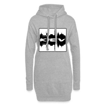 Kiew Ukraine Skyline Silhouette Reise Souvenir - Hoodie-Kleid - Grau meliert - Vorne