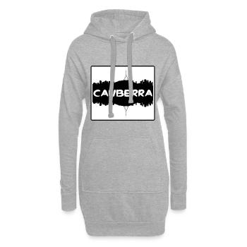 Canberra Australien Skyline Silhouette Travel Souve - Hoodie-Kleid - Grau meliert - Vorne