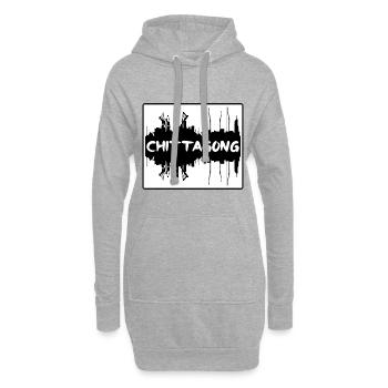 Chittagong Bangladesch Skyline Silhouette Reisen So - Hoodie-Kleid - Grau meliert - Vorne