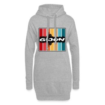 Gijon Spanien Skyline Silhouette Reise Souvenir - Hoodie-Kleid - Grau meliert - Vorne
