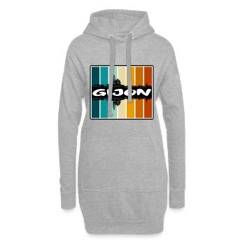 Gijon Spanien Skyline Silhouette Reise Souvenir - Hoodie-Kleid - Grau meliert - Vorne