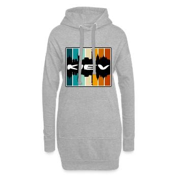 Kiew Ukraine Skyline Silhouette Reise Souvenir - Hoodie-Kleid - Grau meliert - Vorne