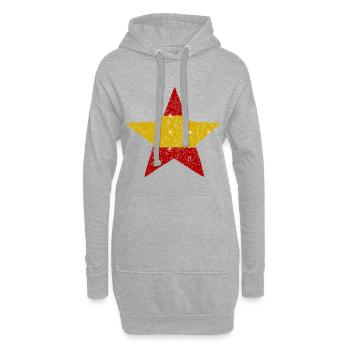 Les stars espagnoles - Sweat-shirt à capuche long Femme - gris chiné - Devant
