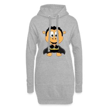 SCHWARZES SCHAF - SUPERHELD - HELD - TIER - Hoodie-Kleid - Grau meliert - Vorne
