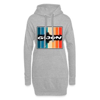 Gijon Spanien Skyline Silhouette Reise Souvenir - Hoodie-Kleid - Grau meliert - Vorne