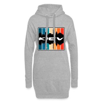Kiew Ukraine Skyline Silhouette Reise Souvenir - Hoodie-Kleid - Grau meliert - Vorne