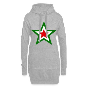 Stern aus Italien - Hoodie-Kleid - Grau meliert - Vorne
