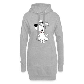 HUND - YOGA - PILATES - TIER - TIERISCH - Hoodie-Kleid - Grau meliert - Vorne
