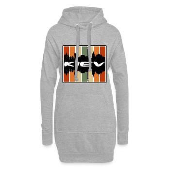 Kiew Ukraine Skyline Silhouette Reise Souvenir - Hoodie-Kleid - Grau meliert - Vorne