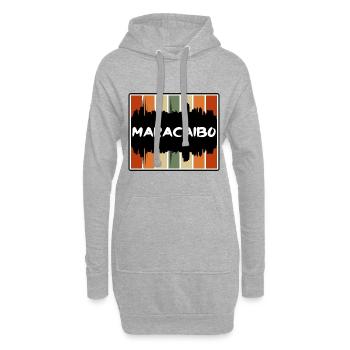 Maracaibo Venezuela Skyline Silhouette Souv de voyage - Sweat-shirt à capuche long Femme - gris chiné - Devant