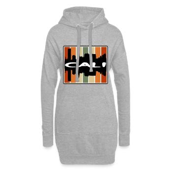 Cali Kolumbien Skyline Silhouette Reise Souvenir - Hoodie-Kleid - Grau meliert - Vorne