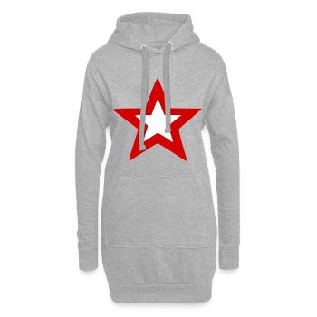 Der polnische Himmelstern - Hoodie-Kleid - Grau meliert - Vorne