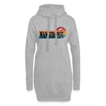 Insel wangerooge ostfriesland - Hoodie-Kleid - Grau meliert - Vorne