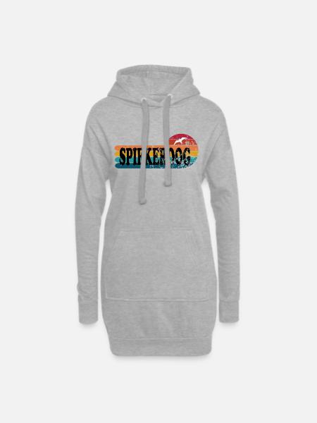 Spiekeroog - Hoodie-Kleid - Grau meliert