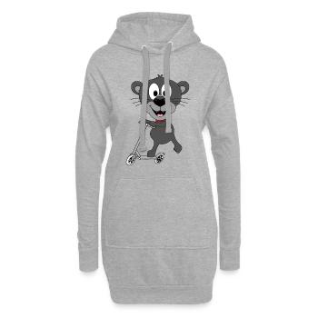 PANTHER - ROLLER - TIER - KIND - BABY - Hoodie-Kleid - Grau meliert - Vorne