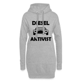 La toute dernière génération de diesel - Sweat-shirt à capuche long Femme - gris chiné - Devant