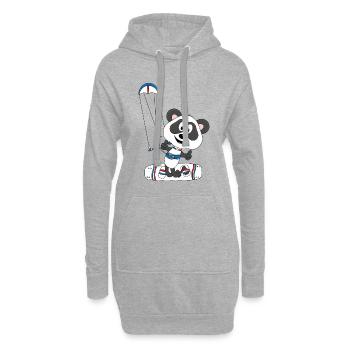 PANDA - KITESURFER - KITEN - KITE - KITESURFEN - Hoodie-Kleid - Grau meliert - Vorne