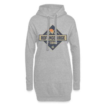 rofangebirge - Hoodie-Kleid - Grau meliert - Vorne