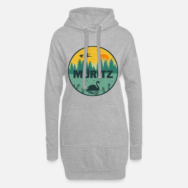 Müritz - Hoodie-Kleid - Grau meliert