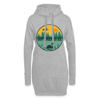 Senftenberger See - Hoodie-Kleid - Grau meliert - Vorne