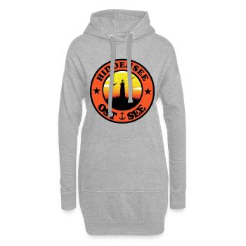 Leuchtturm Ostsee Hiddensee - Hoodie-Kleid - Grau meliert - Vorne
