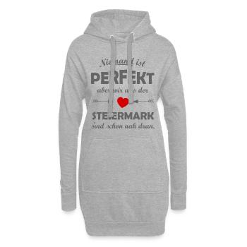 Die Österreicher aus der Steiermark - Hoodie-Kleid - Grau meliert - Vorne