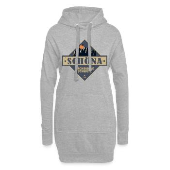 sächsische Schweiz Schöna - Hoodie-Kleid - Grau meliert - Vorne