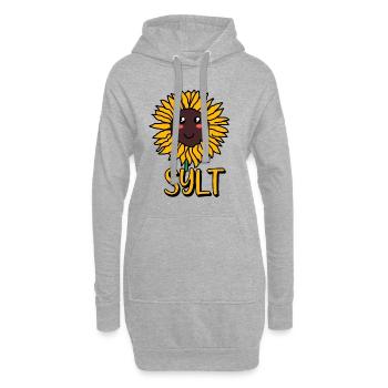 Sylt - Hoodie-Kleid - Grau meliert - Vorne