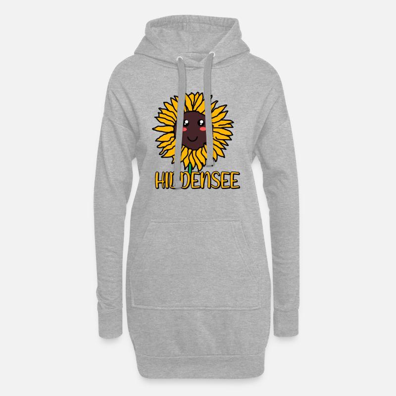 Hiddensee - Hoodie-Kleid - Grau meliert