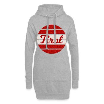 Die Tiroler - Hoodie-Kleid - Grau meliert - Vorne