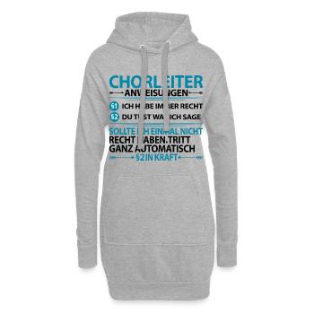 Chorleiter Chorleitung Männerchor Chor Sprüche - Hoodie-Kleid - Grau meliert - Vorne