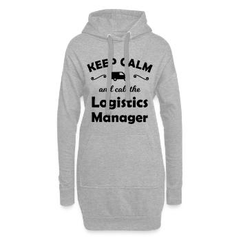 The Logistics Manager - Hoodie Dress - heather grey - Front