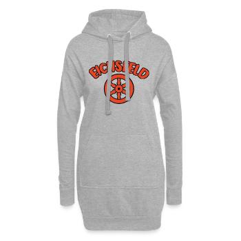 Eichsfeld Wappen - Hoodie-Kleid - Grau meliert - Vorne