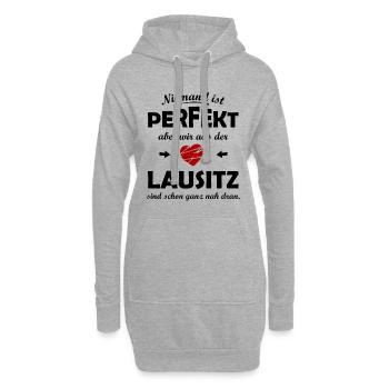 Die Lausitz - Hoodie-Kleid - Grau meliert - Vorne