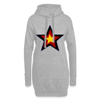 Zuhause in Germany - Hoodie-Kleid - Grau meliert - Vorne