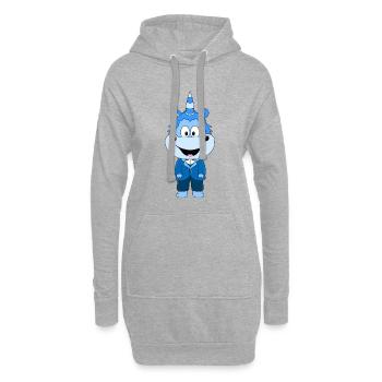 BRÄUTIGAM - HOCHZEIT - HEIRATEN - EINHORN - LIEBE - Hoodie-Kleid - Grau meliert - Vorne