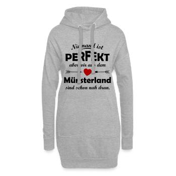 Das Münsterland - Hoodie-Kleid - Grau meliert - Vorne