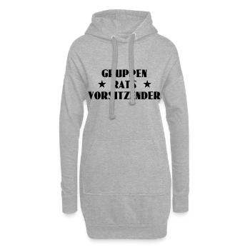 Gruppenratsvorsitzender - Hoodie-Kleid - Grau meliert - Vorne
