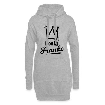 Frankenkönig - Hoodie-Kleid - Grau meliert - Vorne