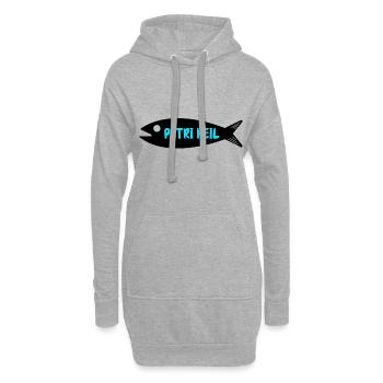Petri Heil - Hoodie-Kleid - Grau meliert - Vorne