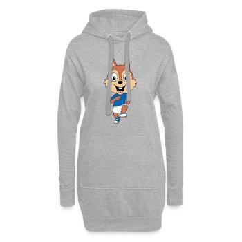 EICHHÖRNCHEN - LAUFEN - SPORT - FITNESS - JOGGEN - Hoodie-Kleid - Grau meliert - Vorne