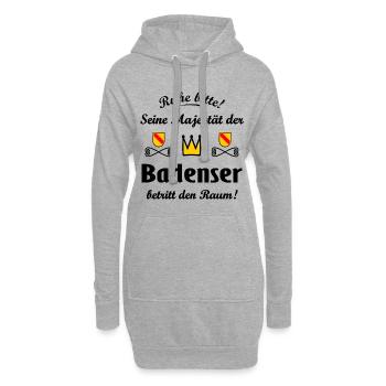 Das schöne Badnerland - Hoodie-Kleid - Grau meliert - Vorne