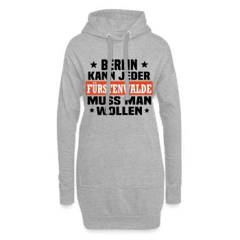 Fürstenwalde Spree - Hoodie-Kleid - Grau meliert - Vorne