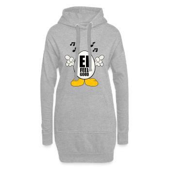 OSTEREI - EI - MUSIK - OSTERN - EI FEEL GOOD - Hoodie-Kleid - Grau meliert - Vorne