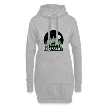 Spessart - Hoodie-Kleid - Grau meliert - Vorne