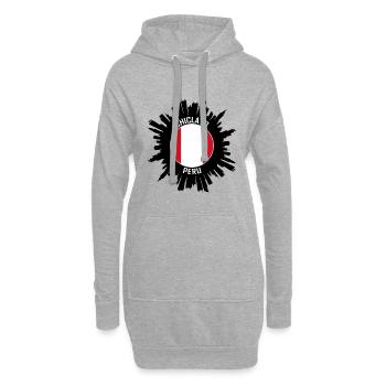 Chiclayo Skyline Peru Flagge Reise Souvenir - Hoodie-Kleid - Grau meliert - Vorne
